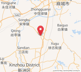 Map of Pantang, Hubei