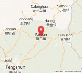 Map of Pantian, Guangdong