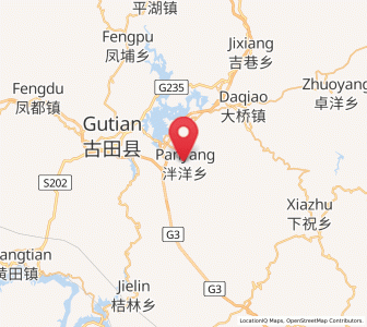 Map of Panyang, Fujian