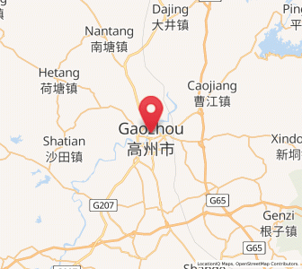 Map of Panzhou, Guangdong