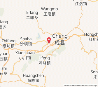 Map of Paosha, Gansu