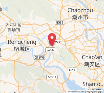 Map of Paotai, Guangdong