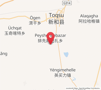 Map of Payxambabazar, Xinjiang