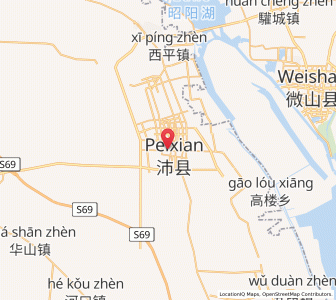 Map of Peicheng, Jiangsu