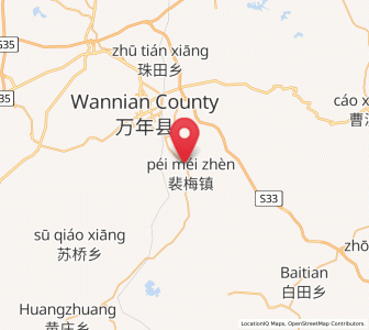 Map of Peimei, Jiangxi
