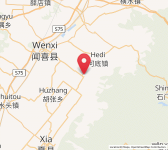 Map of Peishe, Shanxi