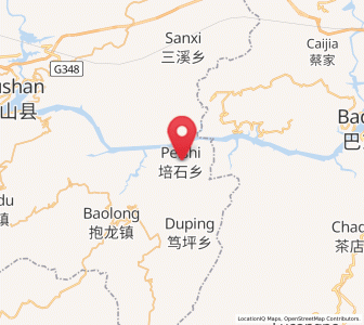 Map of Peishi, Chongqing