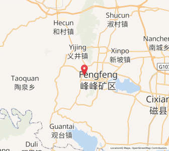 Map of Pengcheng, Hebei
