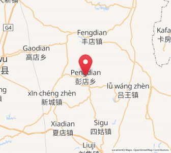 Map of Pengdian, Hubei