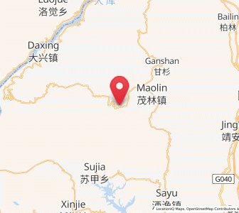 Map of Pengjia Zhaizi, Yunnan