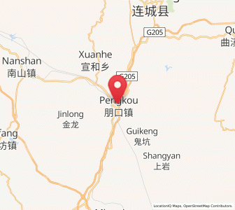 Map of Pengkou, Fujian