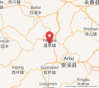 Map of Penglai, Fujian