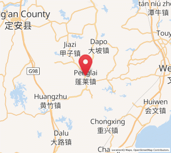 Map of Penglai, Hainan