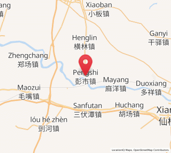 Map of Pengshi, Hubei