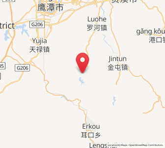 Map of Pengwan, Jiangxi