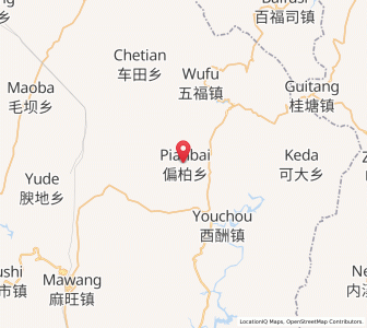 Map of Pianbai, Chongqing