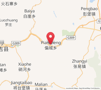 Map of Piancheng, Ningxia Hui Autonomous Region