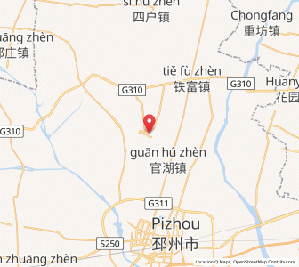 Map of Picheng, Jiangsu