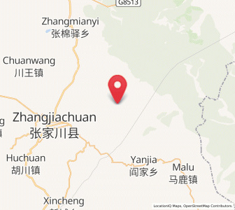 Map of Ping'an, Gansu