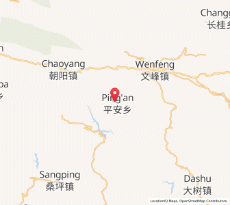 Map of Ping’an, Chongqing