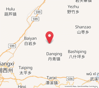 Map of Pingba, Hunan