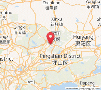 Map of Pingdi, Guangdong