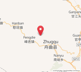 Map of Pingding, Gansu