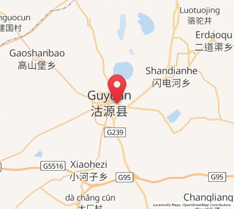 Map of Pingdingbu, Hebei