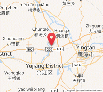 Map of Pingdingxiang, Jiangxi