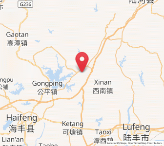 Map of Pingdong, Guangdong