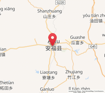 Map of Pingdu, Jiangxi