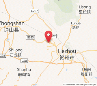 Map of Pinggui, Guangxi