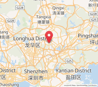 Map of Pinghu, Guangdong