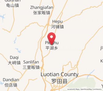 Map of Pinghu, Hubei