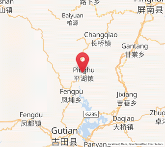 Map of Pinghu, Fujian