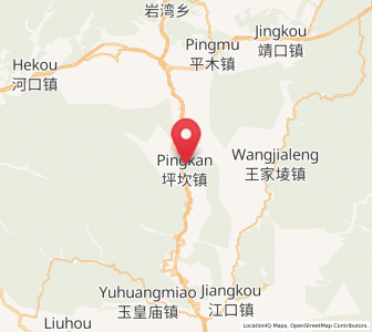 Map of Pingkan, Shaanxi