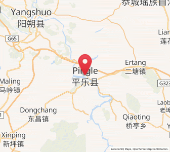 Map of Pingle, Guangxi