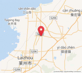 Map of Pinglidian, Shandong