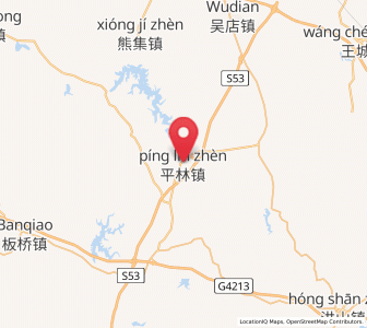 Map of Pinglin, Hubei