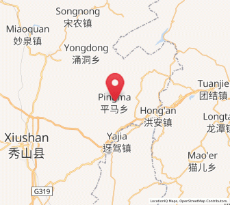 Map of Pingma, Chongqing