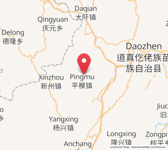 Map of Pingmu, Guizhou
