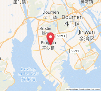 Map of Pingsha, Guangdong
