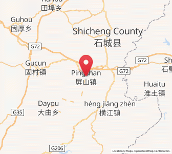 Map of Pingshan, Jiangxi