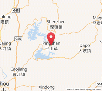 Map of Pingshan, Guangdong