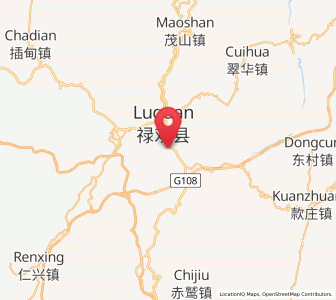 Map of Pingshan, Yunnan
