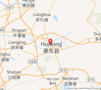 Map of Pingshan, Guangdong