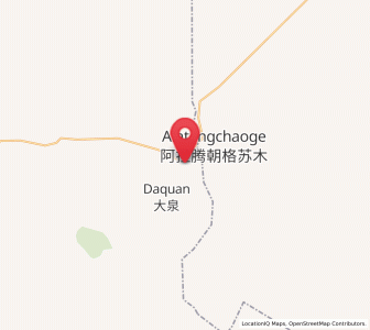 Map of Pingshanhu, Gansu