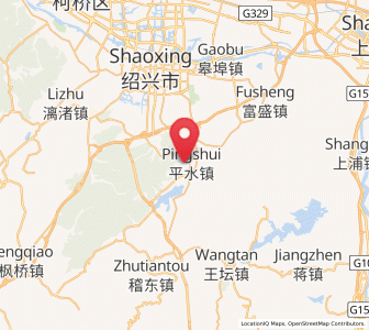 Map of Pingshui, Zhejiang