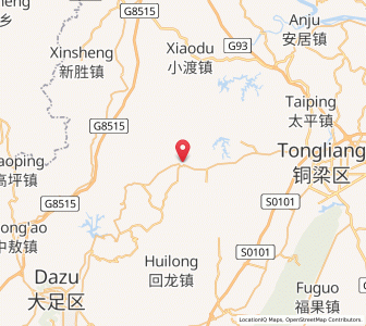 Map of Pingtan, Chongqing