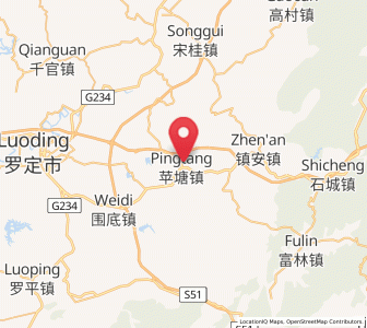 Map of Pingtang, Guangdong